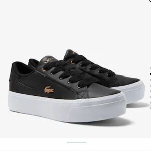 NWT Lacoste Ziane Platform Leather Sneakers,8